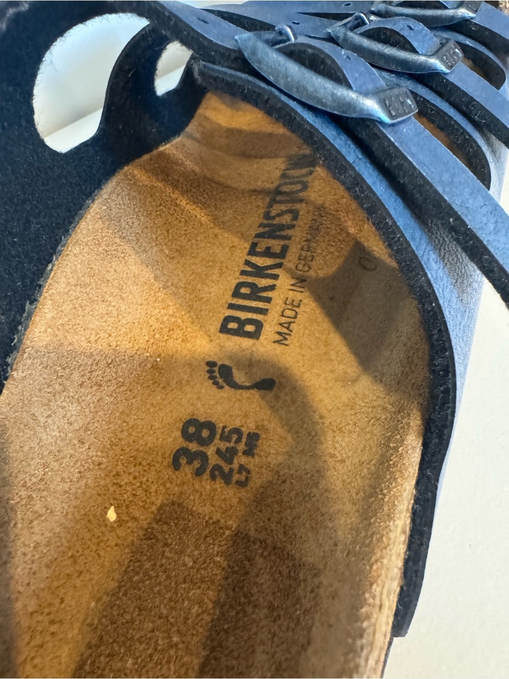 Birkenstock Florida Graceful Gemm Blue Iridescent Sandals EU 38 US 7-7.5 - Picture 6 of 7